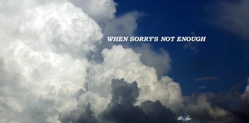When Sorry's Not Enough